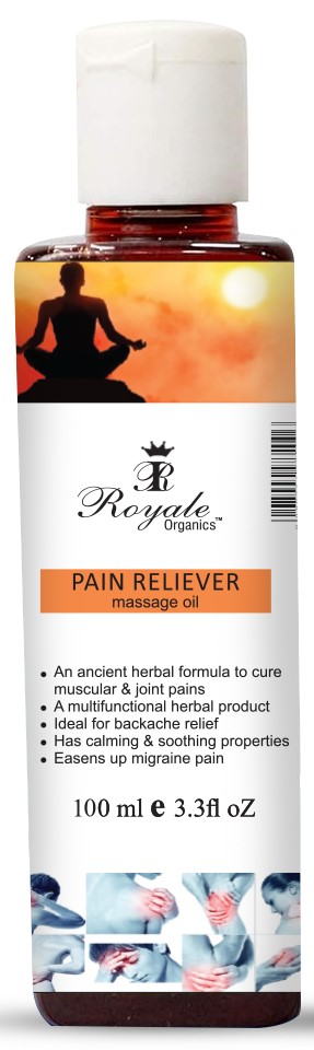 Royale Organics Ayurvedic Classic Pain Relief  Oil (with 17 Special Powerful Himalayan herbs) Effective for Knee & Joint Pains in Elderly- 100 ml