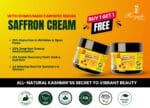 Royale Organics Saffron Cream (made with real almond milk & Saffron Serum) Non Greasy- Easy Absorption- Best for Summers 99 ml+99 ml (Limited Offer)