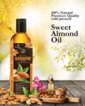 Royale Organics Sweet Almond Oil for Facial Skin – Body- Head massage 100% Naturally Best Moisturizer and Relaxing Massage Oil, Organic Carrier base for Essential Oils, Non-Greasy Light Feel- Extracted from Authentic Kashmiri Badam 100 ml + 100 ml (1+ 1 Free Limited Offer)